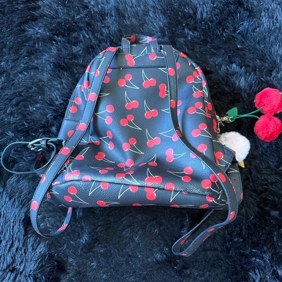 Cherry Print Mini Backpack - Picture 2 of 4
